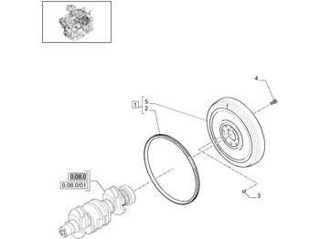 Volante do motor NEW HOLLAND