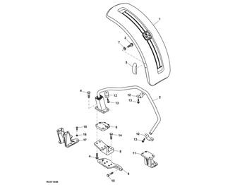 Para-lama JOHN DEERE