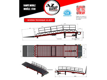 Rampa de carregamento nuevo AZ RAMP STAR-RL-15T mobile loading ramp: foto 3