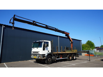 Caminhão grua Iveco EUROTRAKKER CURSOR 350 6X4 FLATBED WITH PALFINGER PK 20002 CRANE: foto 2