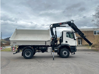 Caminhão basculante, Caminhão grua MAN TGM 18.320 4x4 Euro6e Hiab X-HiDuo 138DS-3: foto 4
