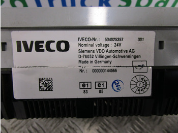 Sistema elétrico de Caminhão IVECO TECTOR CLOCK CLUSTER P/NO 504025357: foto 2