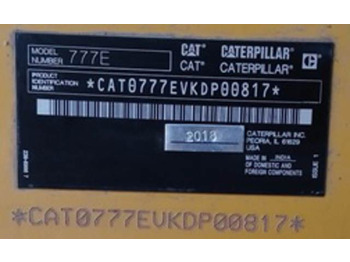 Caminhão fora de estrada CAT 777E: foto 5