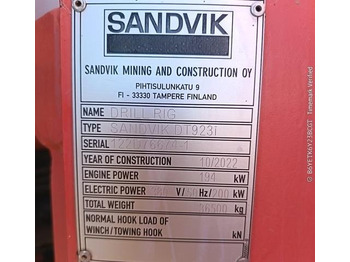 Máquina de mineração Sandvik DT923i: foto 4