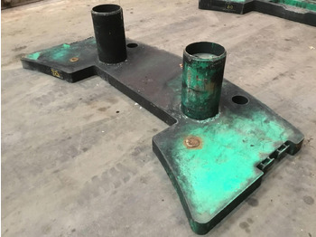 Contrapeso de Guindaste móvel FAUN ATF 60-3 counterweight base plate 1,6 ton: foto 4