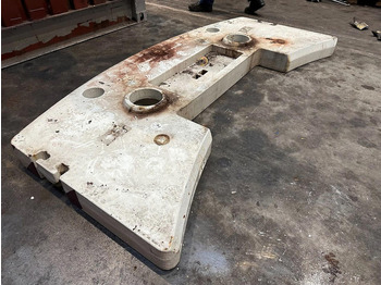 Contrapeso de Máquina de construção Faun ATF 50-3 counterweight 2 ton: foto 3