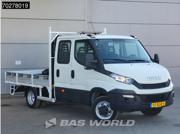 Furgão caixa aberta Iveco Daily 50C17 3.0L Automaat DC Open laadbak Kraan Hiab 017T-2 Airco APK 10-2025 Pickup Crane Kraanwagen Pritsche Airco Dubbel cabine: foto 3