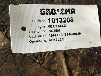 Eixo e peças Liebherr Rearaxle: foto 4