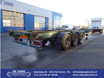 Semireboque transportador de contêineres/ Caixa móvel FLANDRIA