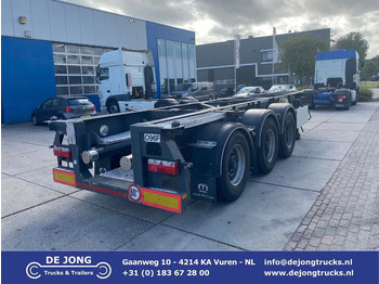 Semireboque transportador de contêineres/ Caixa móvel VAN HOOL 20'/30'