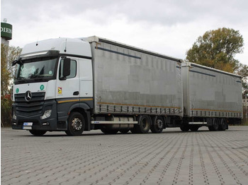 Caminhão com lona MERCEDES-BENZ Actros 2542