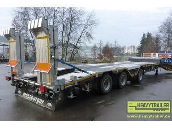 Meusburger 3-Achs-Tele-Semi Roadrunner Bau mit Klapprampen - Semireboque baixa: foto 1 Meusburger 3-Achs-Tele-Semi Roadrunner Bau mit Klapprampen - Semireboque baixa: foto 1