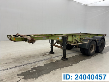 Semireboque transportador de contêineres/ Caixa móvel VAN HOOL 20'