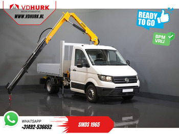 Locação de Volkswagen Crafter 50 165 pk Effer 352S Kraan/ Crane/ Kran/ Autokran/ PTO/ Open laadbak/ Dubbel Lucht Volkswagen Crafter 50 165 pk Effer 352S Kraan/ Crane/ Kran/ Autokran/ PTO/ Open laadbak/ Dubbel Lucht: foto 1