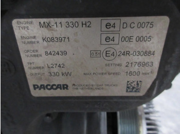 Motor de Caminhão DAF 2164501 // 2165153 // 2189684 MX 11 / 330 KW DAF CF 450 EURO 6 MODEL 2020: foto 5