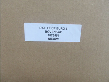 Carroceria e exterior de Caminhão DAF XF/CF 1875551 BOVENKAP EURO 6 NIEUW!: foto 2