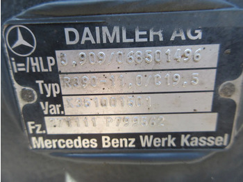 Eixo traseiro de Caminhão Mercedes-Benz R390-11,0/C19.5 VAR 771.111 RATIO 3.909 ACHTER AS MERCEDES ATEGO EURO 6: foto 5