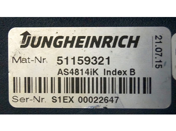 Centralina electrónica de Equipamento de movimentação Jungheinrich 51159321 | Rij/hef regeling drive/lifting controller AS4814Ik Index: foto 4