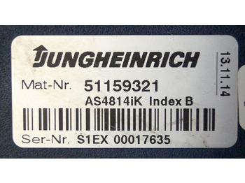 Centralina electrónica de Equipamento de movimentação Jungheinrich 51159321 | Rij/hef regeling drive/lifting controller AS4814Ik Index: foto 4 Centralina electrónica de Equipamento de movimentação Jungheinrich 51159321 | Rij/hef regeling drive/lifting controller AS4814Ik Index: foto 4