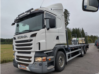 Camião de caixa aberta/ Plataforma Scania R560 6x2 täysilmaj.uusi koneenkuljetusritilä: foto 2