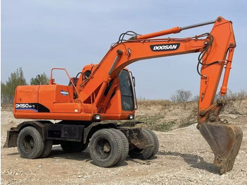 Escavadeira de rodas Wheel Digging Crawler Excavator Used Doosan150W Dh150W Dh150W-7 / Second-Hand Korea Engine Doosan Dh 150 150W-7 Doosan150: foto 2