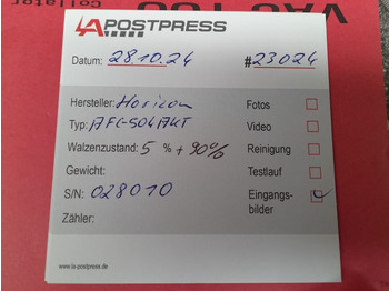 Máquina de dobrar papel HORIZON