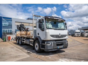 Camião de caixa aberta/ Plataforma, Caminhão grua Renault LANDER 340 DXI-6X4+HIAB 14 T/m/3xhydr.: foto 2