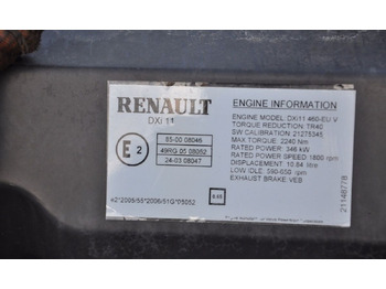 Motor de Caminhão Renault DXi11 460-EU V Renault PREMIUM DXI: foto 4