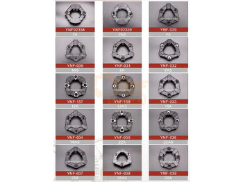 Embreagem e peças nuevo YNF Factory Wholesale Flexible Rubber Coupling CF-A For Excavator Air Compressor Connecting Glue Assembly: foto 4