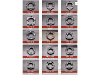 Embreagem e peças nuevo YNF Factory Wholesale Flexible Rubber Coupling CF-A For Excavator Air Compressor Connecting Glue Assembly: foto 5