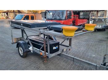 Equipamento de construção, Reboque Nissen VLT LED Verkehrsleittafel Verkehrsleitanhänger Verkehrssicherungsanhänger Leitanhänger Leittafel Baustellenabsicherung RSA21: foto 4