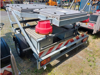Equipamento de construção, Reboque Trebbiner Horizont VWT E  VLT Verkehrsleittafel Leittafel Sicherungsanhänger Verkehrsleitanhänger Verkehrssicherungsanhänger Absperrtafel Sperrwand Nissen Verkehrssicherung Vorwarner Vorwarntafel: foto 4