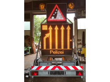 Equipamento de construção, Reboque Trebbiner Horizont VWT E  VLT Verkehrsleittafel Leittafel Sicherungsanhänger Verkehrsleitanhänger Verkehrssicherungsanhänger Absperrtafel Sperrwand Nissen Verkehrssicherung Vorwarner Vorwarntafel: foto 5