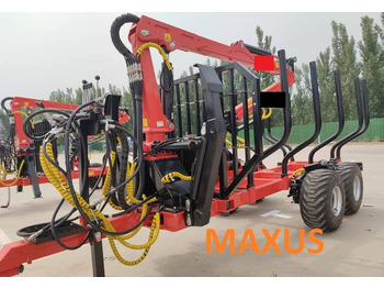 Reboque florestal nuevo NEW MAXUS 6 TON Trailer + Crane 4.2 m Warranty | НОВА прицепа 6 ТОН + Кран 4,2 м MAXUS Гарантія: foto 3