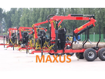 Reboque florestal nuevo NEW MAXUS 6 TON Trailer + Crane 4.2 m Warranty | НОВА прицепа 6 ТОН + Кран 4,2 м MAXUS Гарантія: foto 2