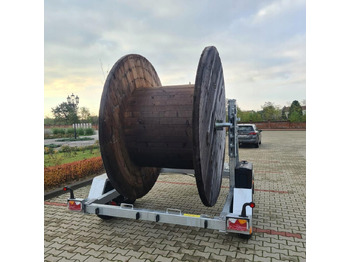 Reboque para bobinas nuevo PRZYCZEPA SŁUPOWA KABLOWA PRZEWÓZ KABLI 3500 KG / POLE CABLE TRAILER FOR CABLE TRANSPORT 3500 KG: foto 3