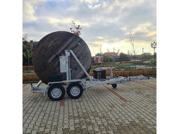 Reboque para bobinas nuevo PRZYCZEPA SŁUPOWA KABLOWA PRZEWÓZ KABLI 3500 KG / POLE CABLE TRAILER FOR CABLE TRANSPORT 3500 KG: foto 5