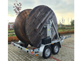 Reboque para bobinas nuevo PRZYCZEPA SŁUPOWA KABLOWA PRZEWÓZ KABLI 3500 KG / POLE CABLE TRAILER FOR CABLE TRANSPORT 3500 KG: foto 2