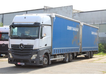 Caminhão com lona, Reboque de lona Mercedes-Benz Actros 2542 NAVIGACE + PANAV TVK 18 M (8,20m x 2,4: foto 4