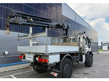 Camião de caixa aberta/ Plataforma, Caminhão grua Mercedes-BenzUnimog U5000 + Hiab 099 E-4: foto 5