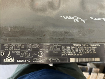 Motor de Equipamento industrial Deutz TCD 2012 L06 2V  remanufactured short engine: foto 2