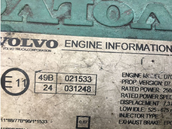 Motor de Ônibus Volvo D7C: foto 2