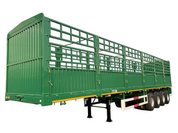 Semireboque transporte de gado para transporte de animais nuevo TITAN 4 Axle 80 Ton Livestock Semi Trailer for Sale In Sudan: foto 4 Semireboque transporte de gado para transporte de animais nuevo TITAN 4 Axle 80 Ton Livestock Semi Trailer for Sale In Sudan: foto 4