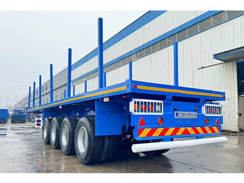 Semi-reboque plataforma/ Caixa aberta para transporte de madeiras nuevo TITAN 4 Axle Wood Log Trailer for Sale in Philippines: foto 3