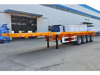 Semi-reboque plataforma/ Caixa aberta para transporte de contêineres nuevo TITAN 40 Foot Flatbed Semi Trailer for Sale in Saudi Arabia: foto 3