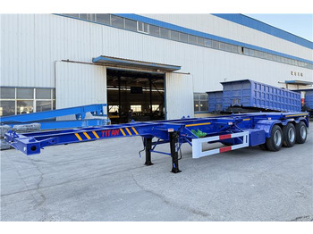 Semireboque chassi para transporte de contêineres nuevo TITAN Sales Promotion 40 feet Container Trailer for Sale In Mexico: foto 2