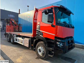 Camião de caixa aberta/ Plataforma, Caminhão grua Renault C 430 6x4, EURO 6, Retarder, Palfinger,Remote: foto 2