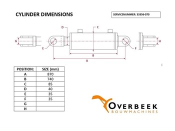 Hidráulica Atlas AR46C - Lifting cylinder/Hubzylinder/Hefcilinder: foto 4