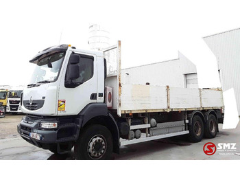 Camião de caixa aberta/ Plataforma, Caminhão grua Renault Kerax 370 DXI chassis manual: foto 5
