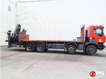 Camião de caixa aberta/ Plataforma, Caminhão grua Renault Kerax 430 hiab 166 B- +remote: foto 4